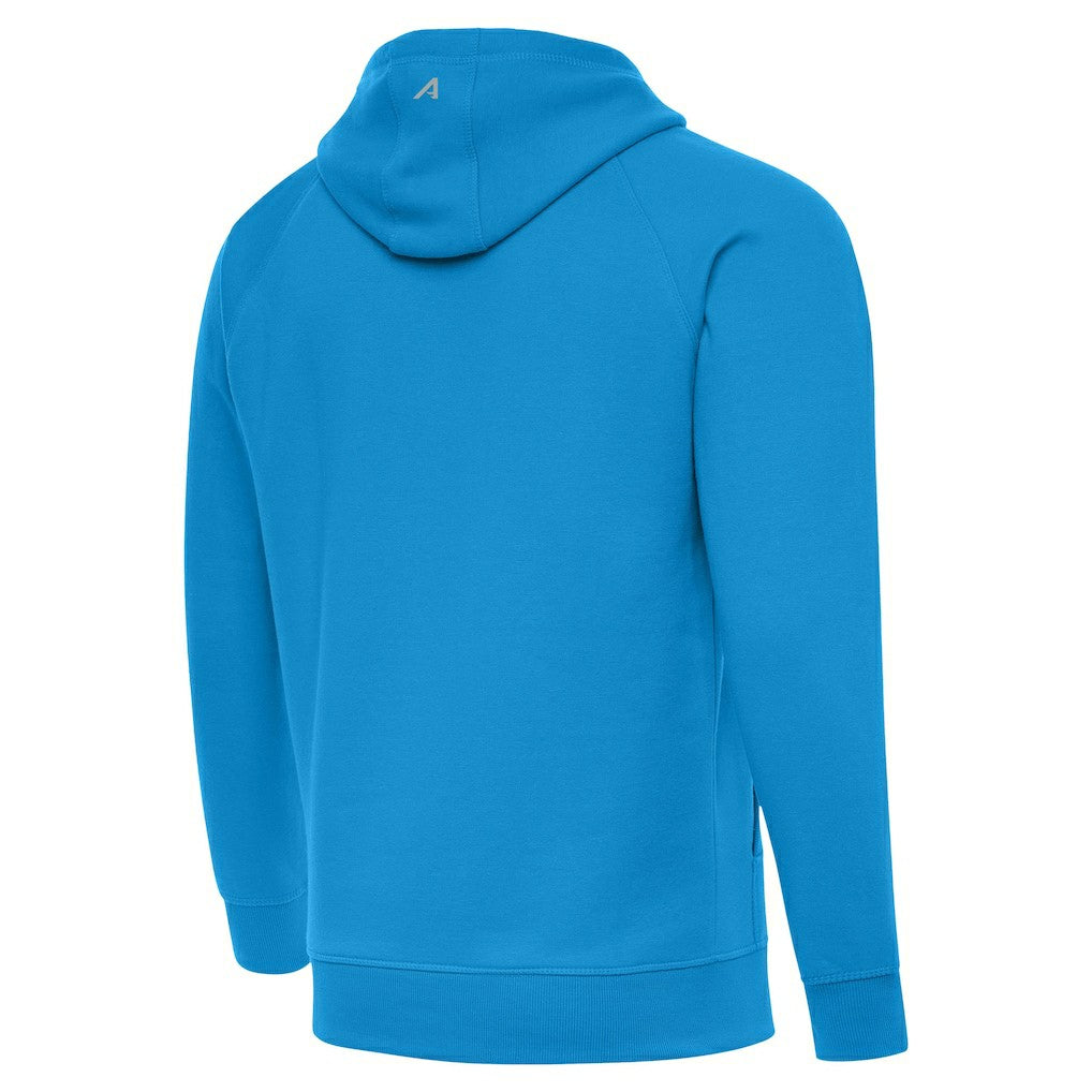 Carolina Panthers Antigua Brushed Carbon Victory Pullover Hoodie Blue