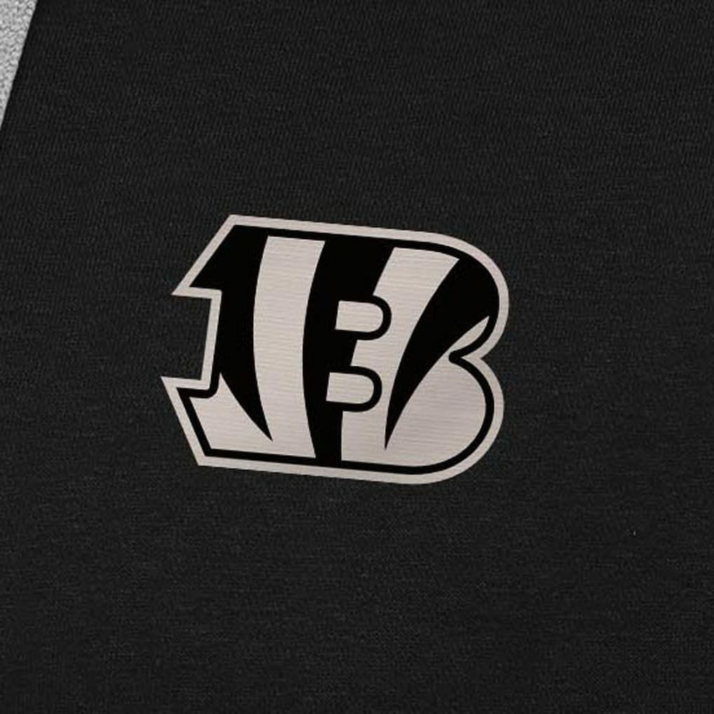 Cincinnati Bengals Antigua Brushed Carbon Victory Pullover Hoodie Black