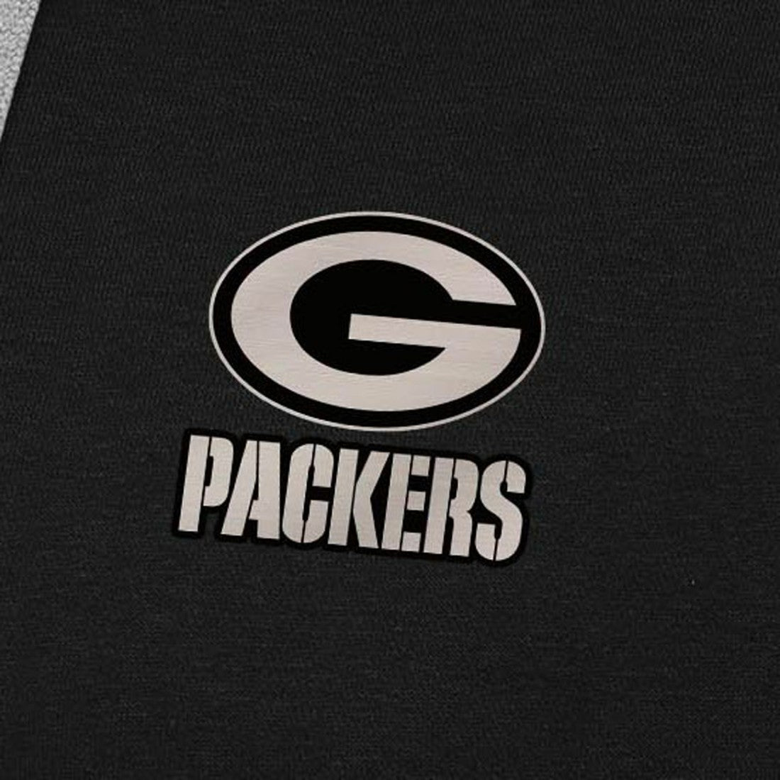 Green Bay Packers Antigua Brushed Carbon Victory Pullover Hoodie Black