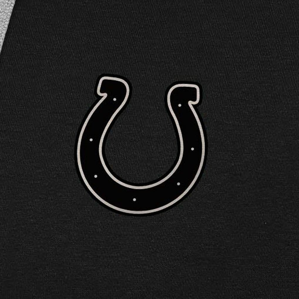 Indianapolis Colts Antigua Brushed Carbon Victory Pullover Hoodie Black