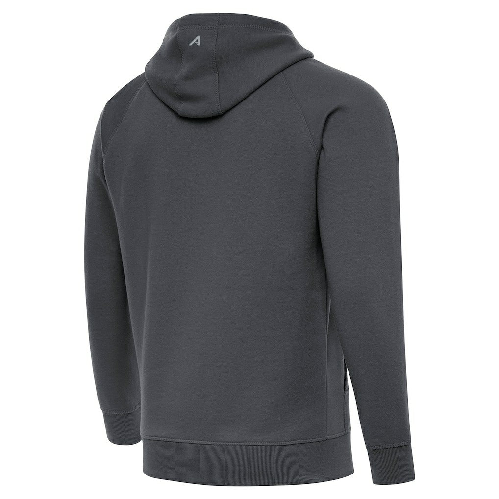 Cleveland Browns Antigua Brushed Carbon Victory Pullover Hoodie Charcoal