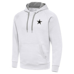 Dallas Cowboys Antigua Brushed Carbon Victory Pullover Hoodie White