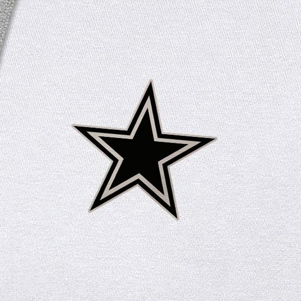 Dallas Cowboys Antigua Brushed Carbon Victory Pullover Hoodie White