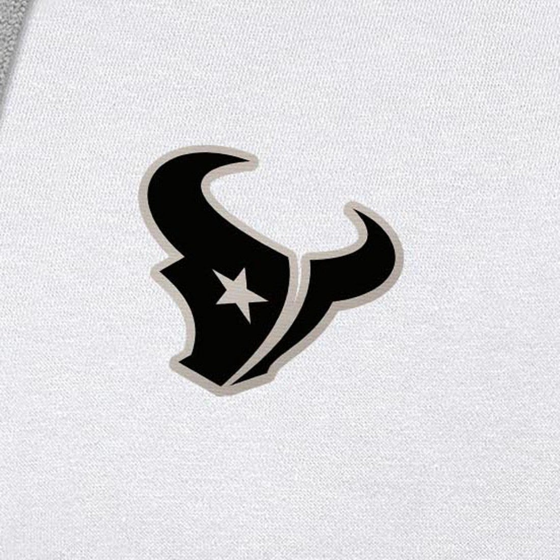 Houston Texans Antigua Brushed Carbon Victory Pullover Hoodie White