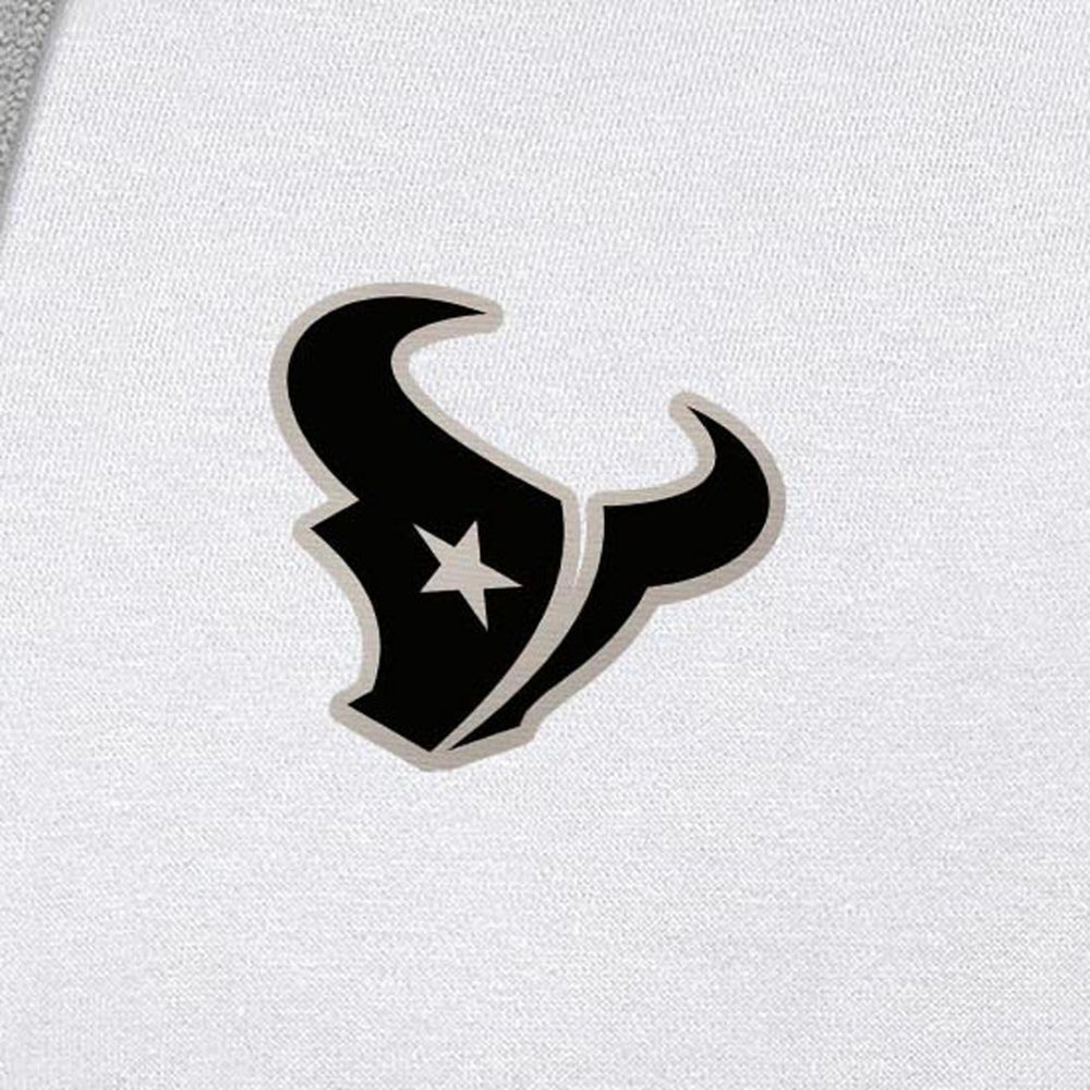Houston Texans Antigua Brushed Carbon Victory Pullover Hoodie White