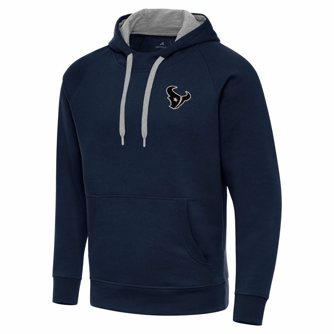 Houston Texans Antigua Brushed Carbon Victory Pullover Hoodie Navy
