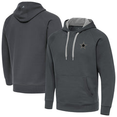 Dallas Cowboys Antigua Brushed Carbon Victory Pullover Hoodie Charcoal