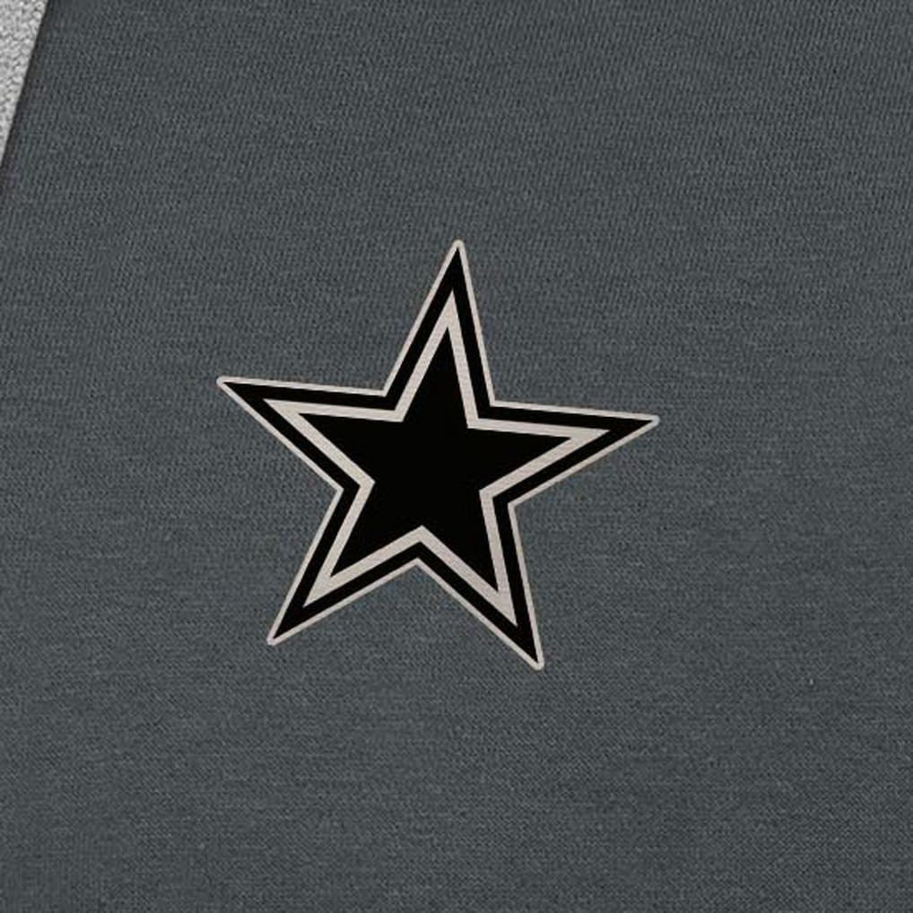 Dallas Cowboys Antigua Brushed Carbon Victory Pullover Hoodie Charcoal