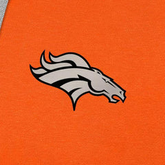 Denver Broncos Antigua Brushed Carbon Victory Pullover Hoodie Orange