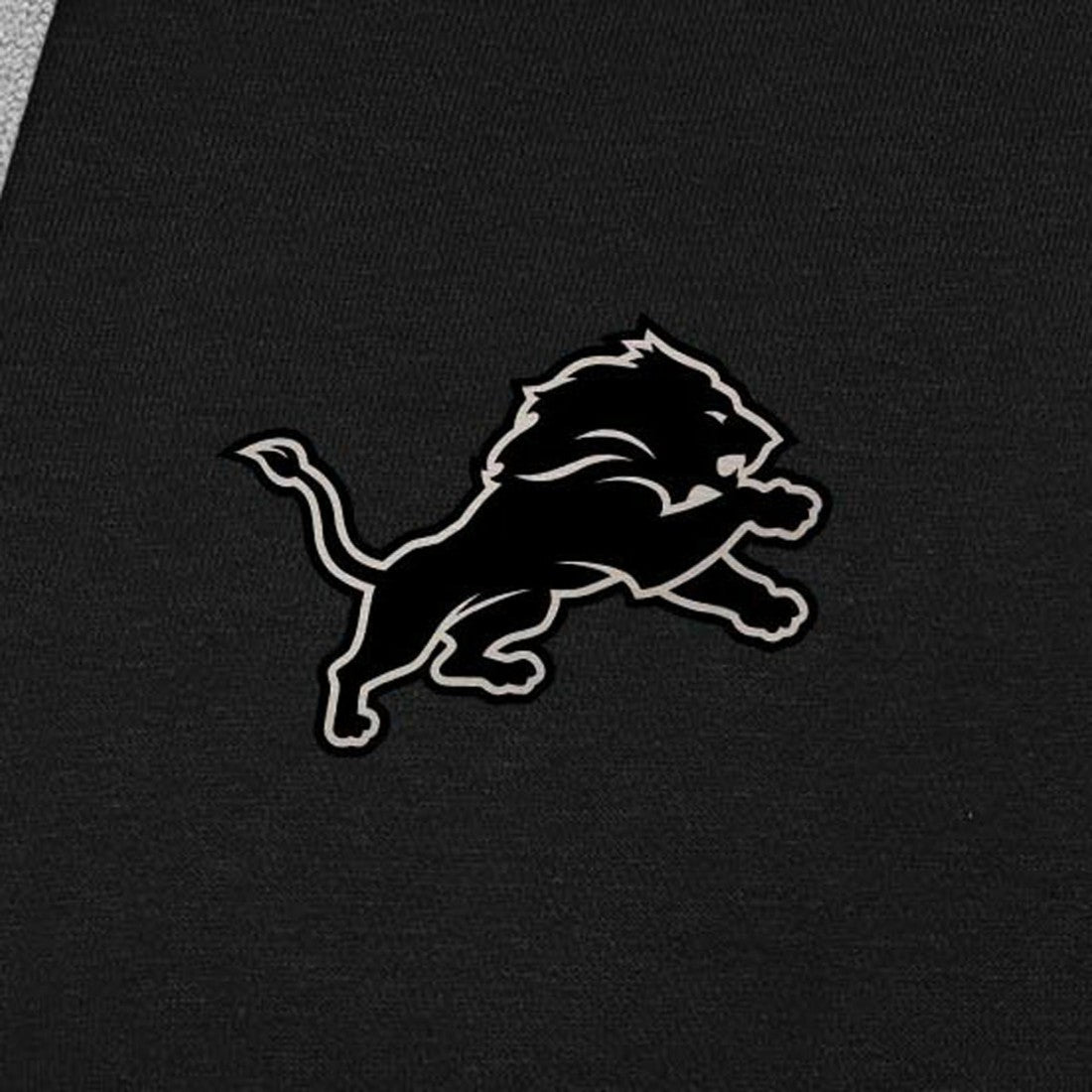 Detroit Lions Antigua Brushed Carbon Victory Pullover Hoodie Black