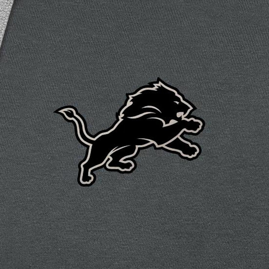 Detroit Lions Antigua Brushed Carbon Victory Pullover Hoodie Charcoal