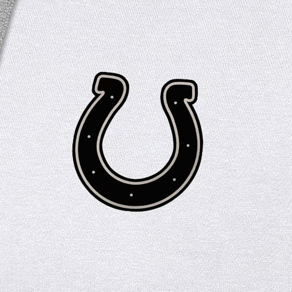 Indianapolis Colts Antigua Brushed Carbon Victory Pullover Hoodie White