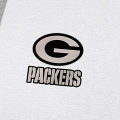 Green Bay Packers Antigua Brushed Carbon Victory Pullover Hoodie White