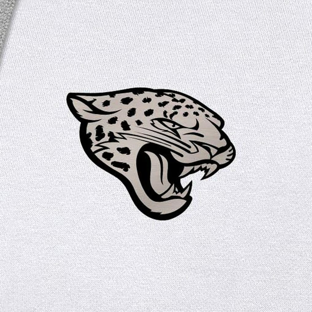 Jacksonville Jaguars Antigua Brushed Carbon Victory Pullover Hoodie White