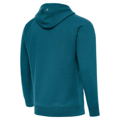 Jacksonville Jaguars Antigua Brushed Carbon Victory Pullover Hoodie Teal
