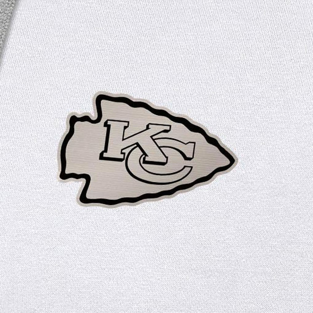 Kansas City Chiefs Antigua Brushed Carbon Victory Pullover Hoodie White