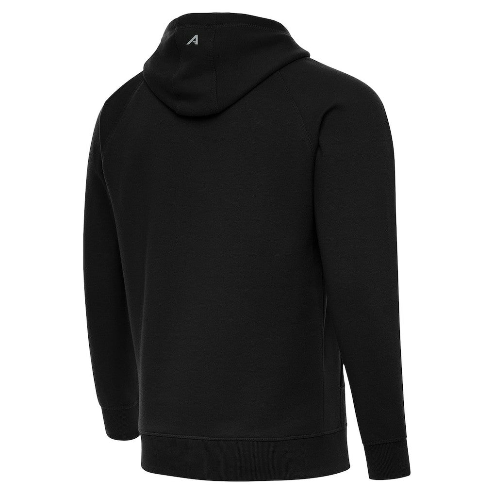 Minnesota Vikings Antigua Brushed Carbon Victory Pullover Hoodie Black