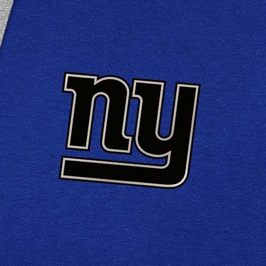 New York Giants Antigua Brushed Carbon Victory Pullover Hoodie Royal