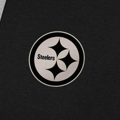 Pittsburgh Steelers Antigua Brushed Carbon Victory Pullover Hoodie Black