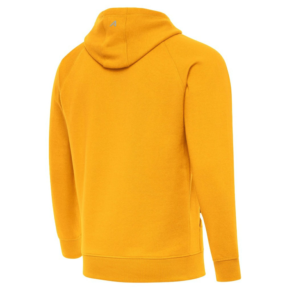 Pittsburgh Steelers Antigua Brushed Carbon Victory Pullover Hoodie Gold