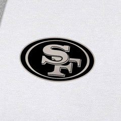 San Francisco 49ers Antigua Brushed Carbon Victory Pullover Hoodie White