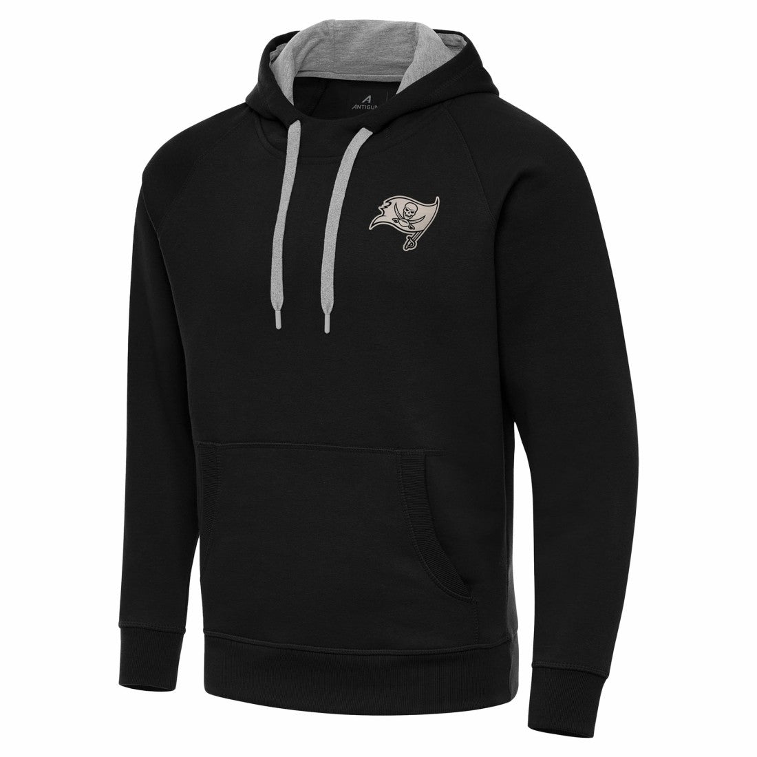 Tampa Bay Buccaneers Antigua Brushed Carbon Victory Pullover Hoodie Black