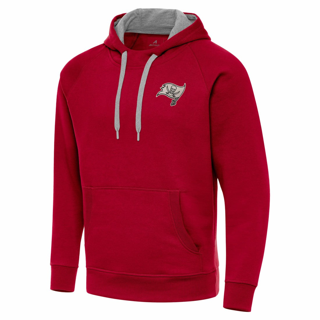 Tampa Bay Buccaneers Antigua Brushed Carbon Victory Pullover Hoodie Red