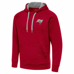 Tampa Bay Buccaneers Antigua Brushed Carbon Victory Pullover Hoodie Red