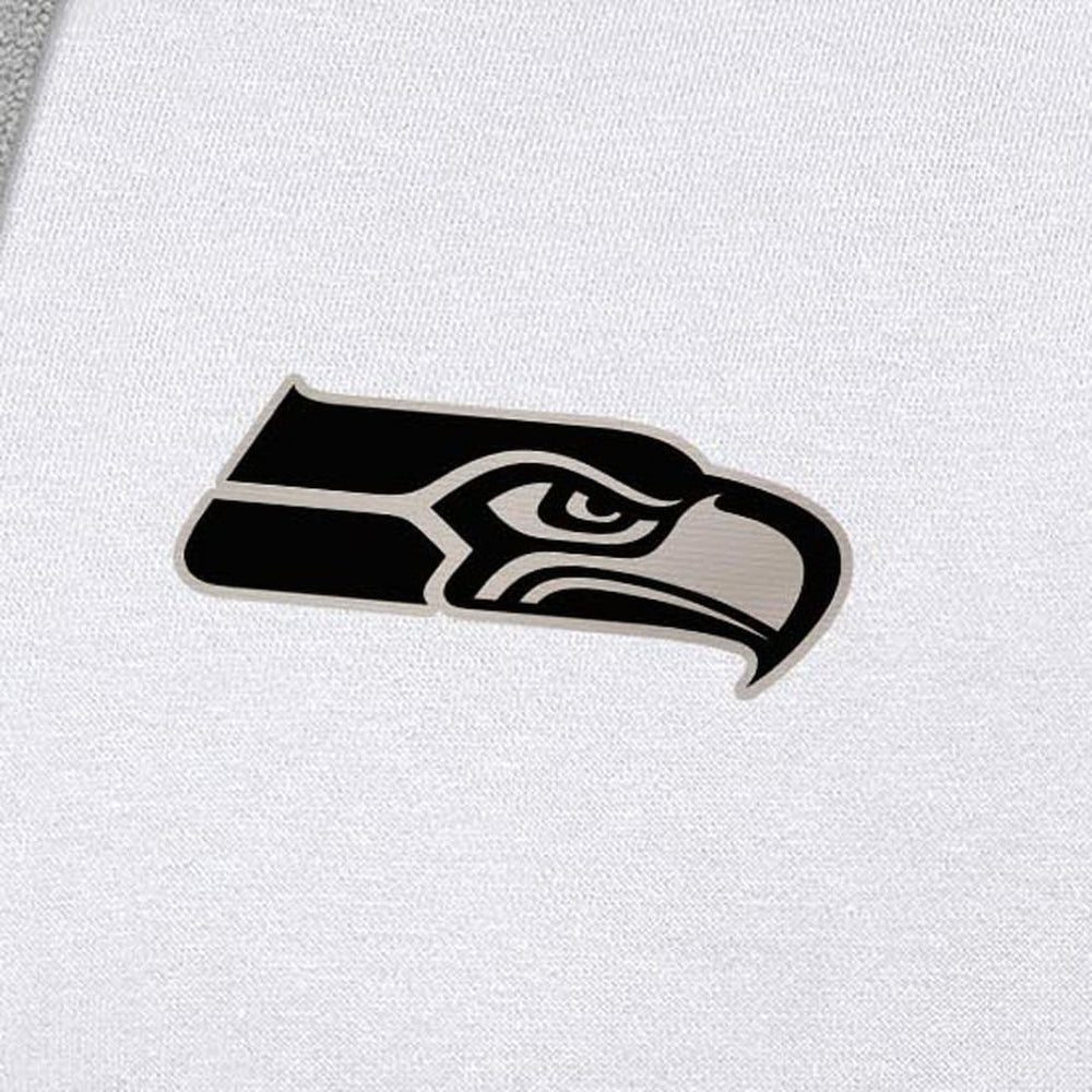 Seattle Seahawks Antigua Brushed Carbon Victory Pullover Hoodie White
