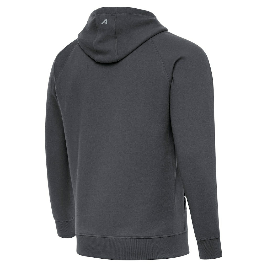 San Francisco 49ers Antigua Brushed Carbon Victory Pullover Hoodie Charcoal