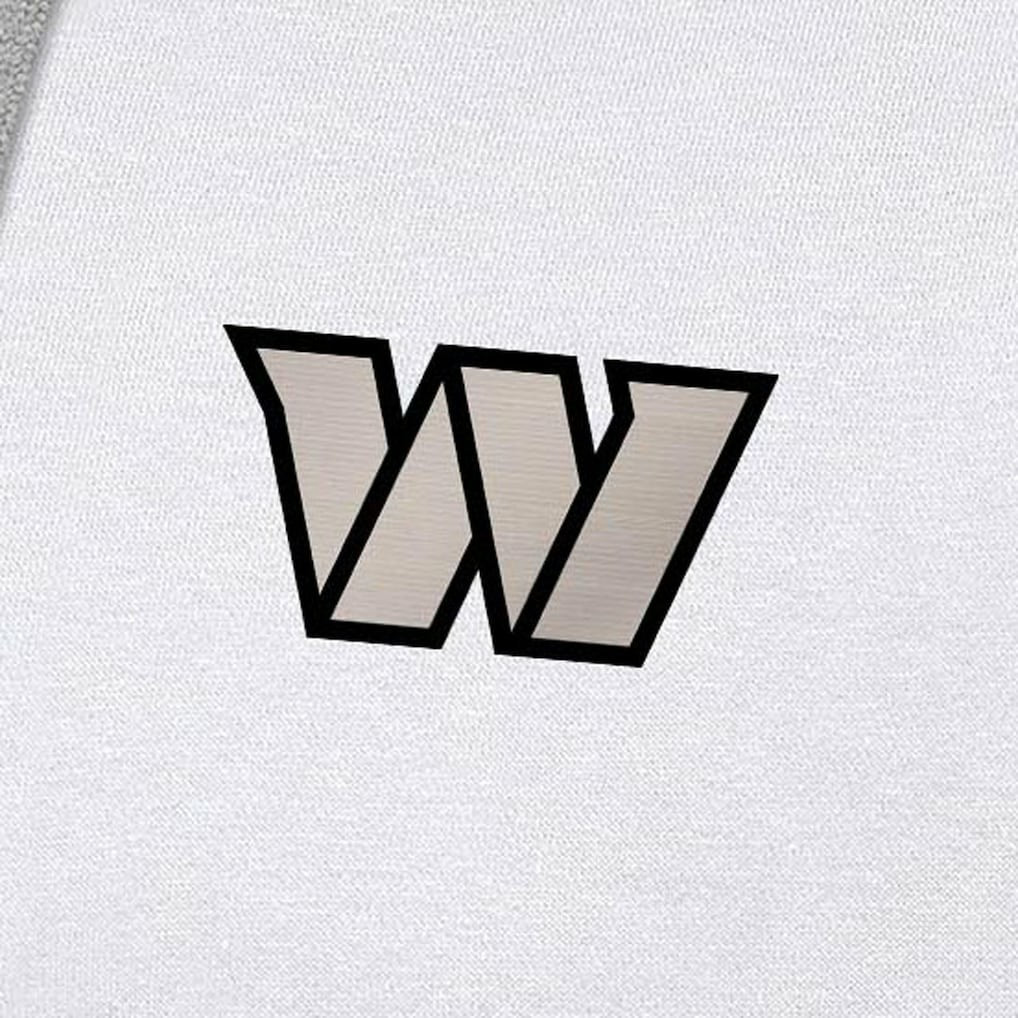 Washington Commanders Antigua Brushed Carbon Victory Pullover Hoodie White