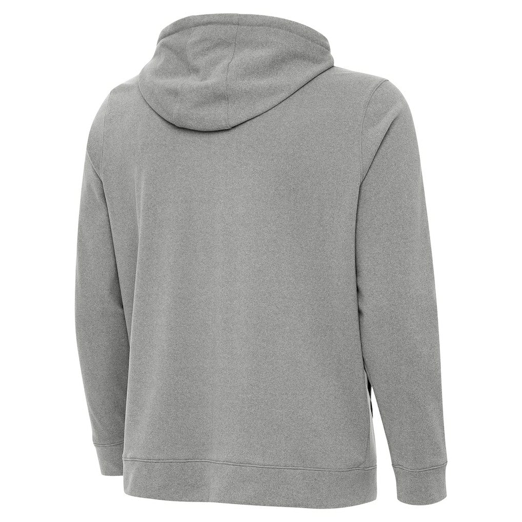 Philadelphia Eagles Antigua Effortless Full-Zip Hoodie Jacket Heather Gray