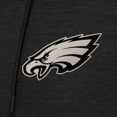 Philadelphia Eagles Antigua Spikes Quarter-Zip Hoodie Heather Black