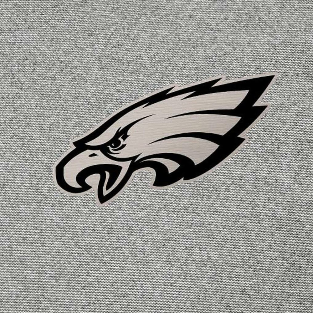 Philadelphia Eagles Antigua Subtle Quarter-Zip Sweatshirt Heather Gray