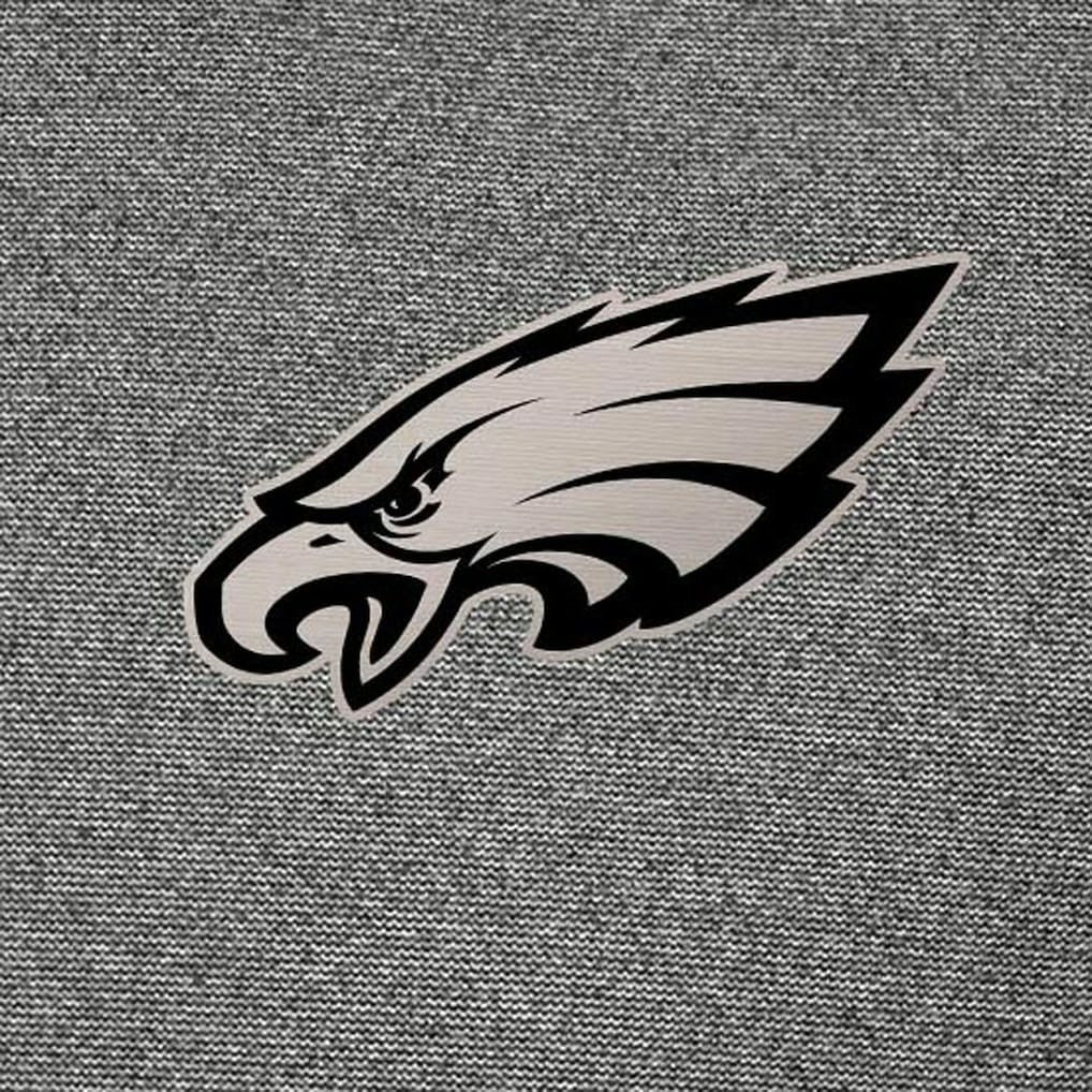 Philadelphia Eagles Antigua Subtle Quarter-Zip Sweatshirt Heather Black