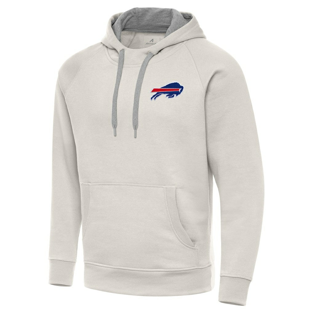Buffalo Bills Antigua Victory Raglan Pullover Hoodie Cream