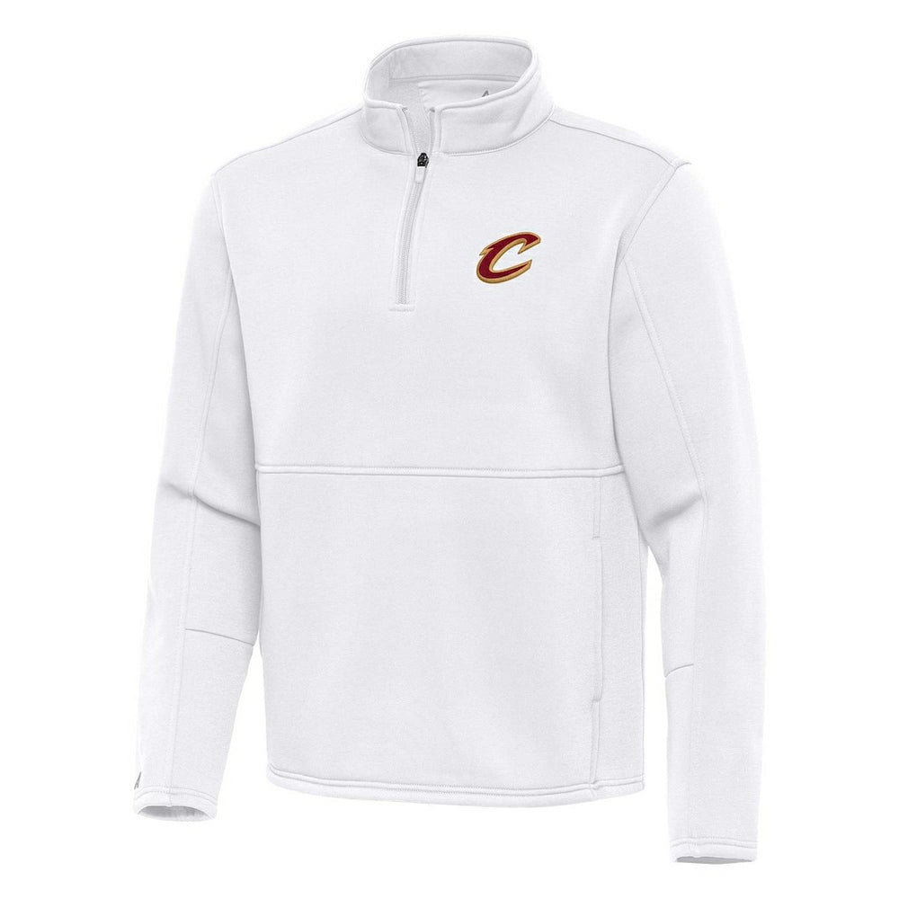 Cleveland Cavaliers Antigua Twist Quarter-Zip Pullover Top - White