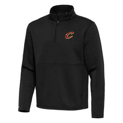 Cleveland Cavaliers Antigua Twist Quarter-Zip Pullover Top - Black