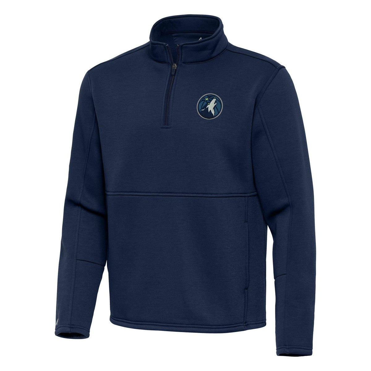 Minnesota Timberwolves Antigua Twist Quarter-Zip Pullover Top - Navy