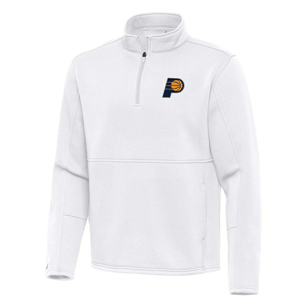 Indiana Pacers Antigua Twist Quarter-Zip Pullover Top - White
