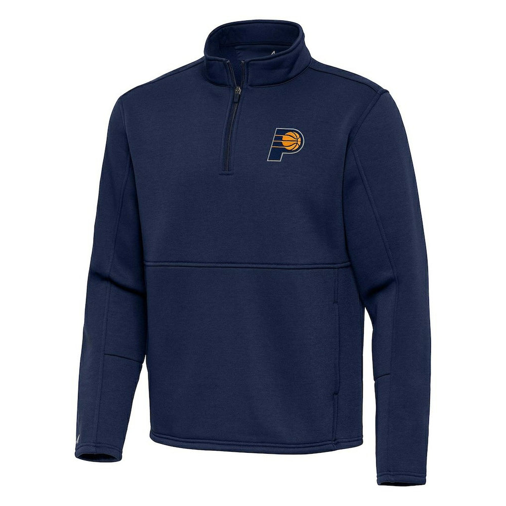 Indiana Pacers Antigua Twist Quarter-Zip Pullover Top - Navy