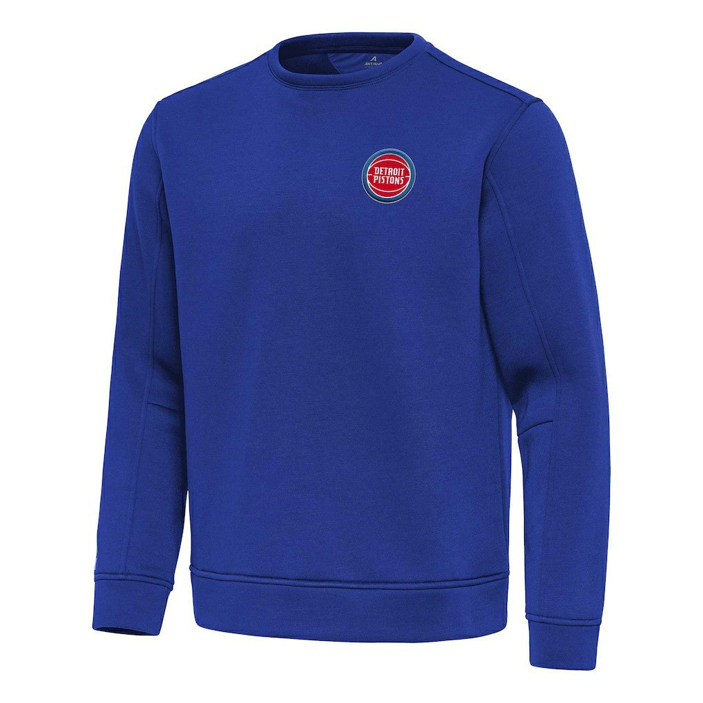 Detroit Pistons Antigua Relevant Pullover Sweatshirt Blue