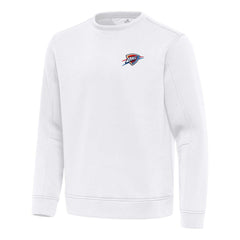 Oklahoma City Thunder Antigua Relevant Pullover Sweatshirt White