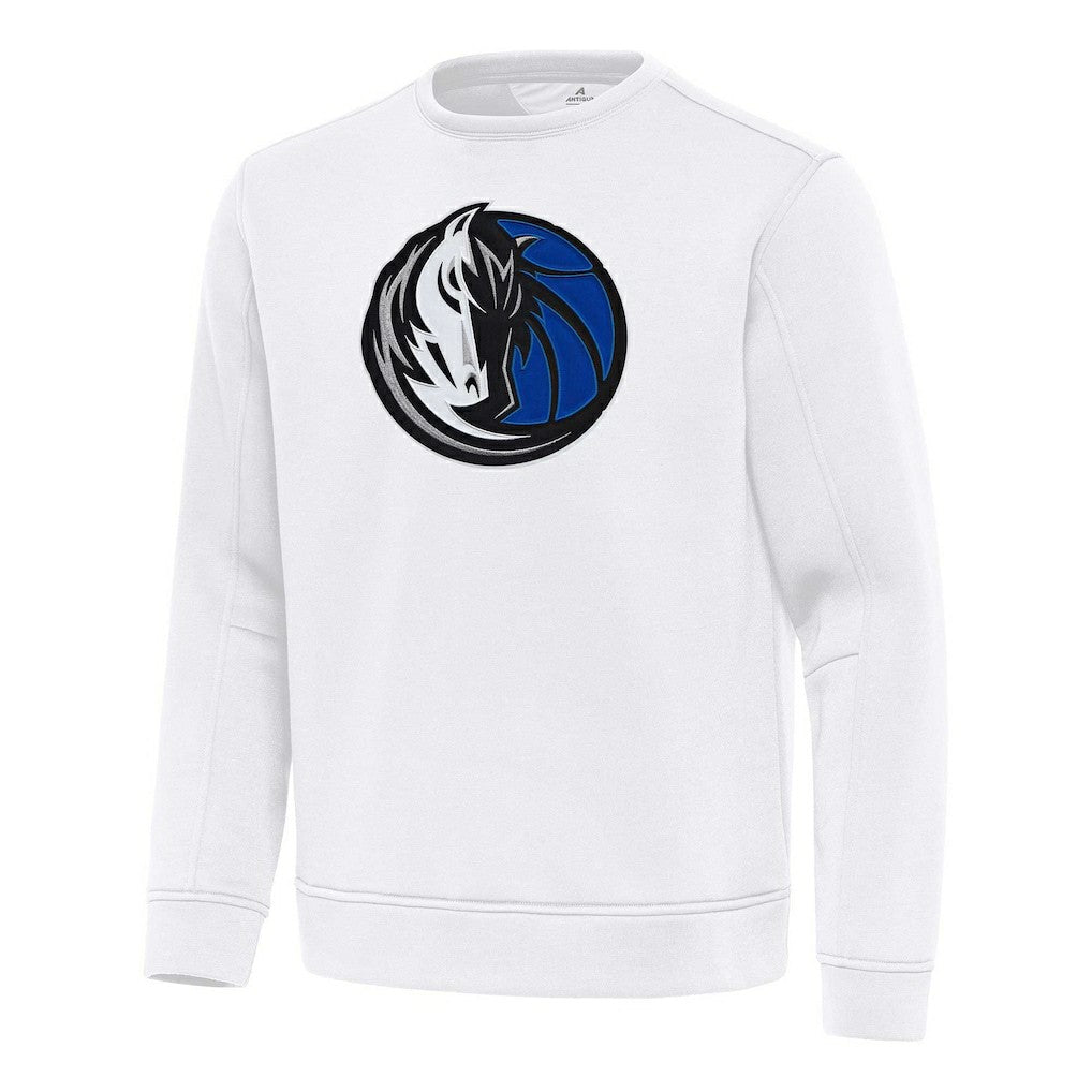 Dallas Mavericks Antigua Relevant Pullover Sweatshirt White
