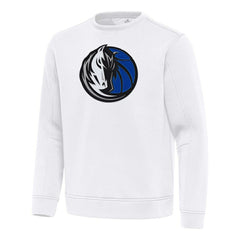 Dallas Mavericks Antigua Relevant Pullover Sweatshirt White