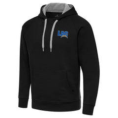Men's Los Angeles Chargers Antigua Victory Pullover Hoodie Black