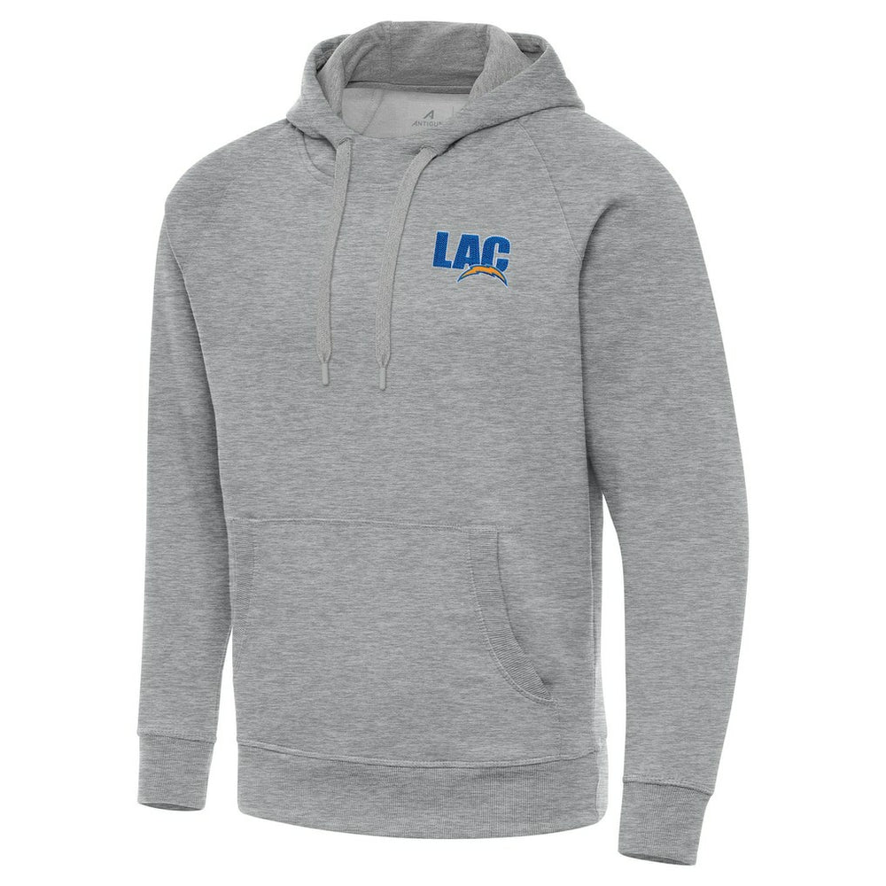 Men's Los Angeles Chargers Antigua Victory Pullover Hoodie Heather Gray