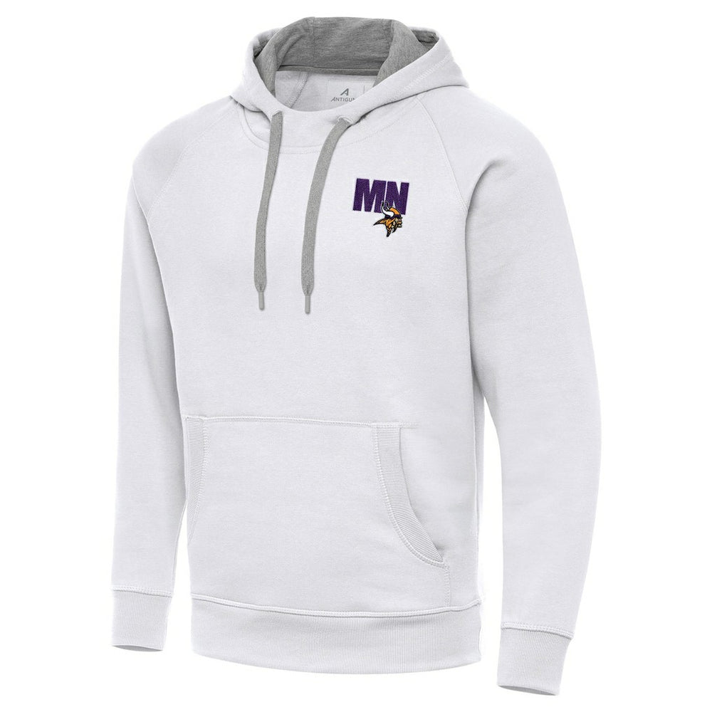 Men's Minnesota Vikings Antigua Victory Pullover Hoodie White