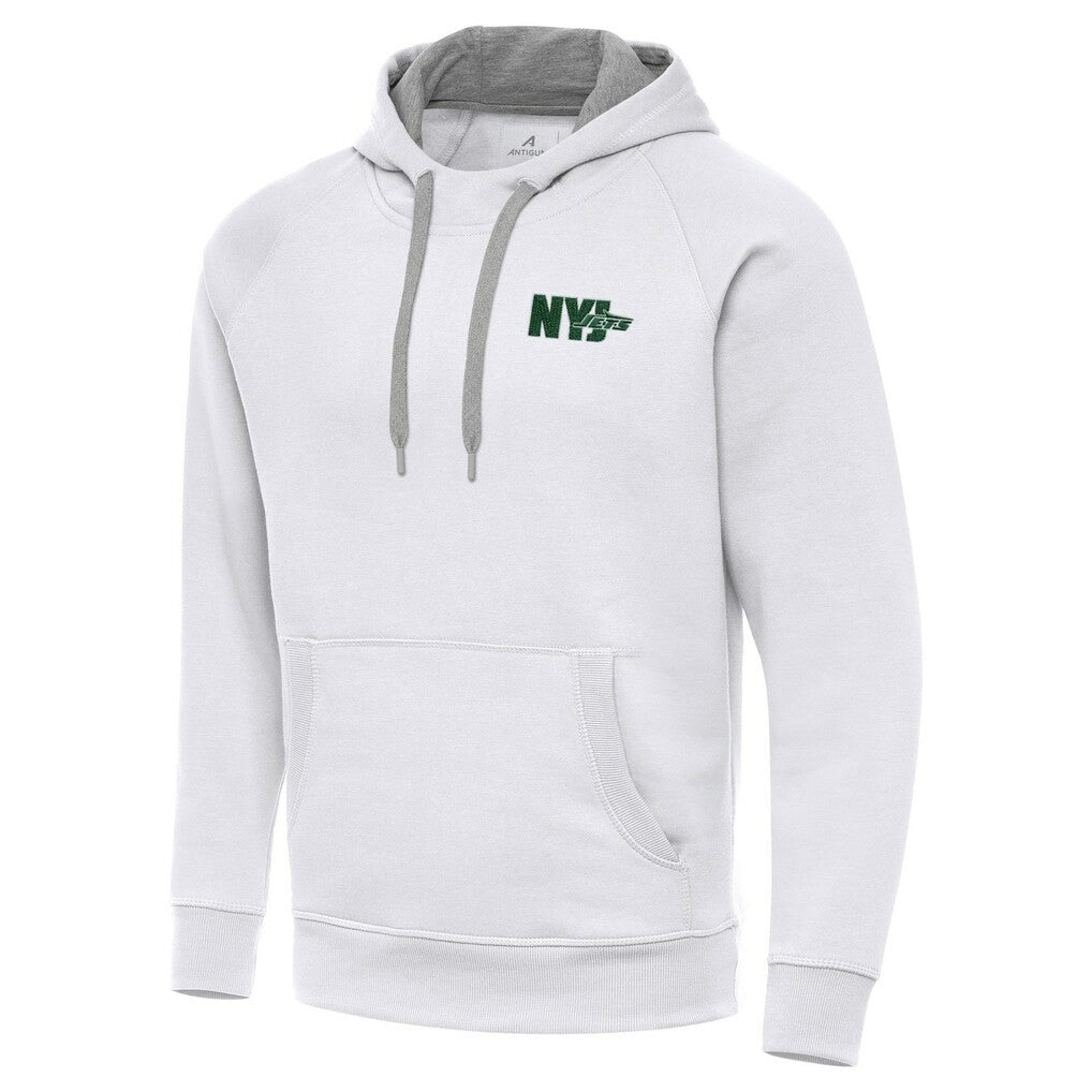Men's New York Jets Antigua Victory Pullover Hoodie White