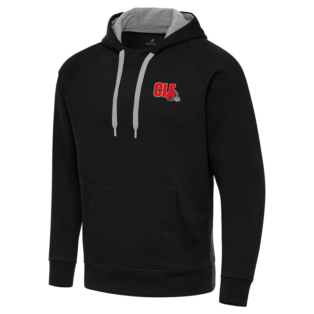 Men's Cleveland Browns Antigua Victory Pullover Hoodie Black